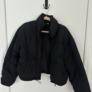 H&M Black Puffer Jacket for Women